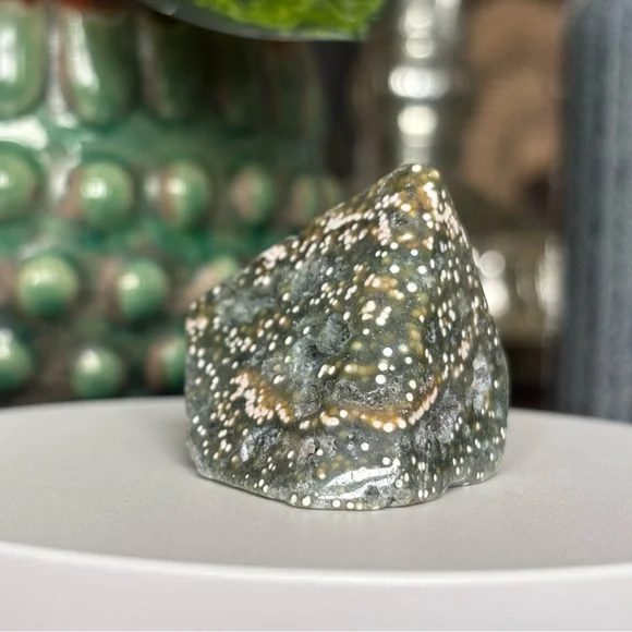 (Orbicular) Ocean Jasper Crystal Freeform OBJ - Picture 13 of 17